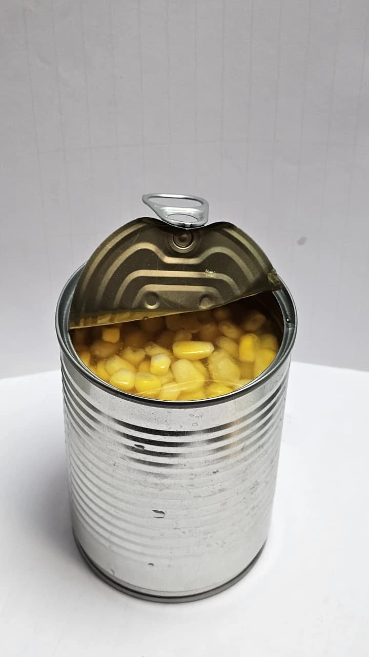 Canned sweet corn kernels tin can — exported from India by Satdal International