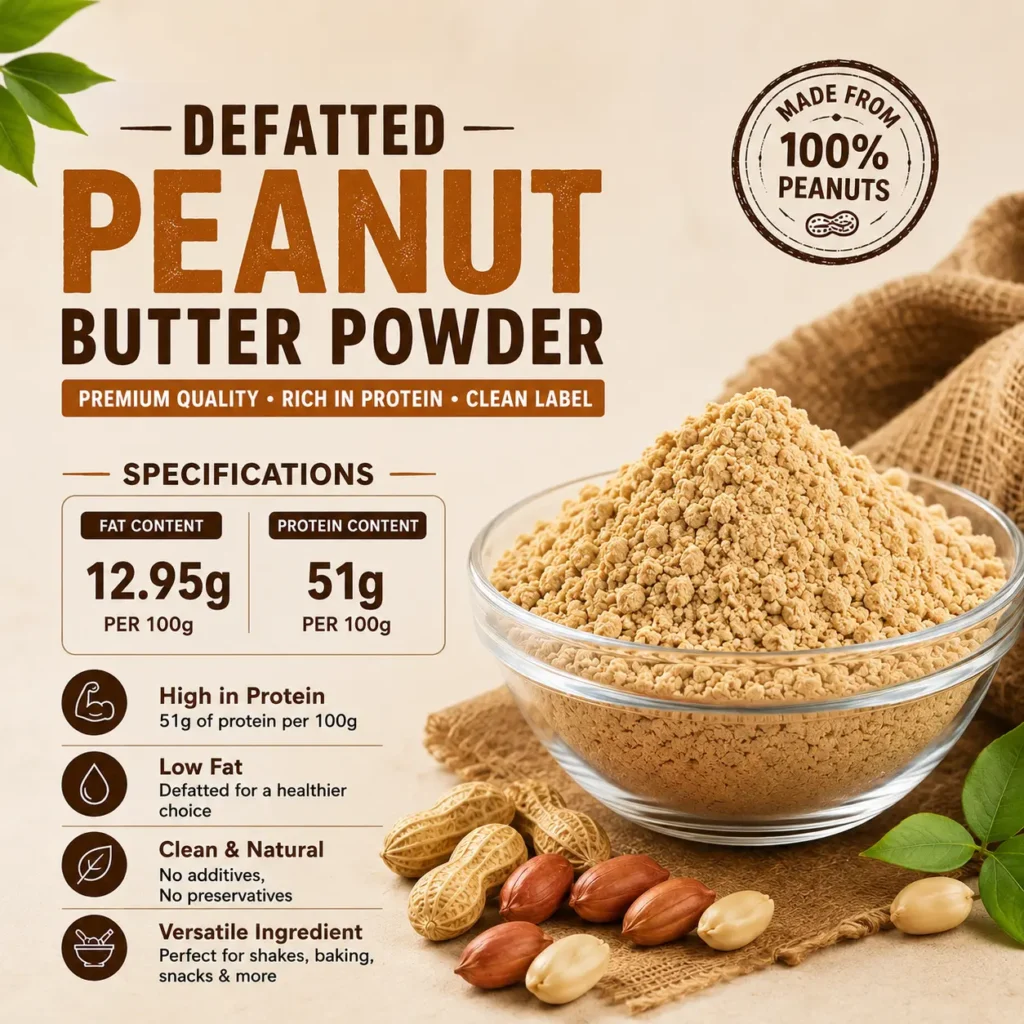 defatted peanut butter powder specifications fat protein content