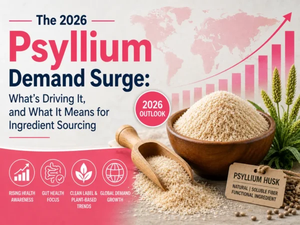 The 2026 Psyllium Demand Surge: What’s Driving It, and What It Means for Ingredient Sourcing